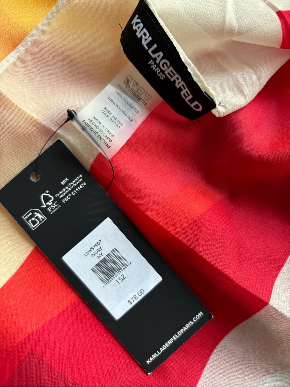 Karl Lagerfeld Scarf - Picture 4 of 14